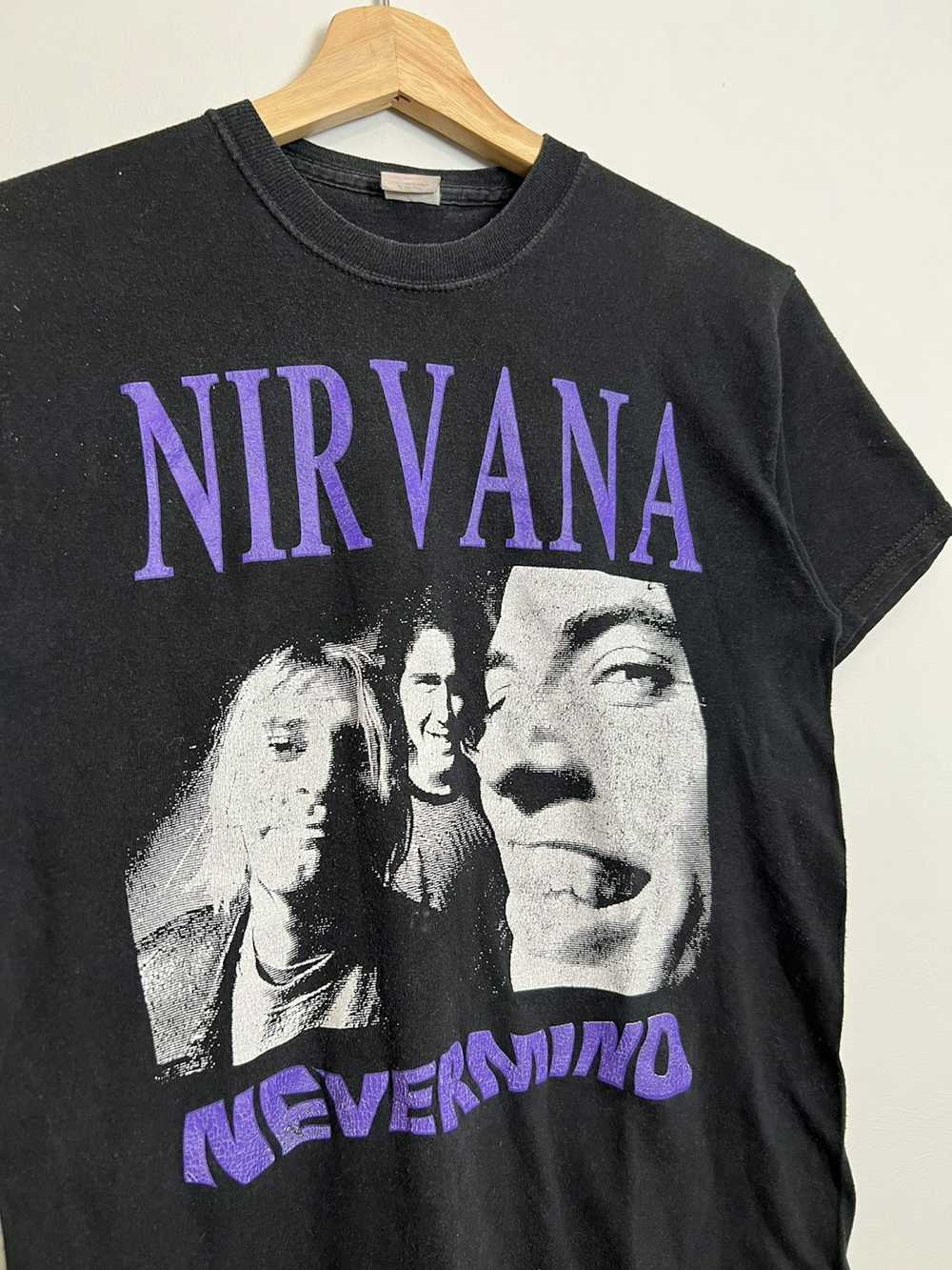 Band Tees × Nirvana × Vintage 90's Nirvana Neverm… - image 2