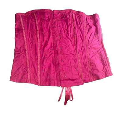 Vintage Pink Corset Bustier Top 