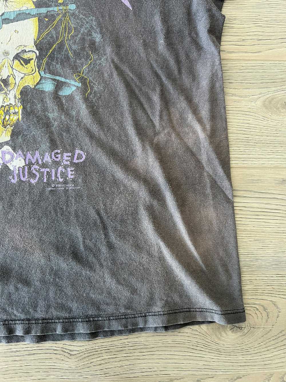 Vintage Vintage metallica damaged justice shirt - image 4