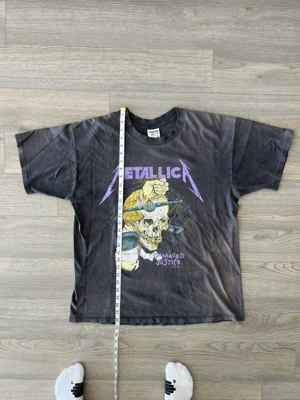 Vintage Vintage metallica damaged justice shirt - image 7