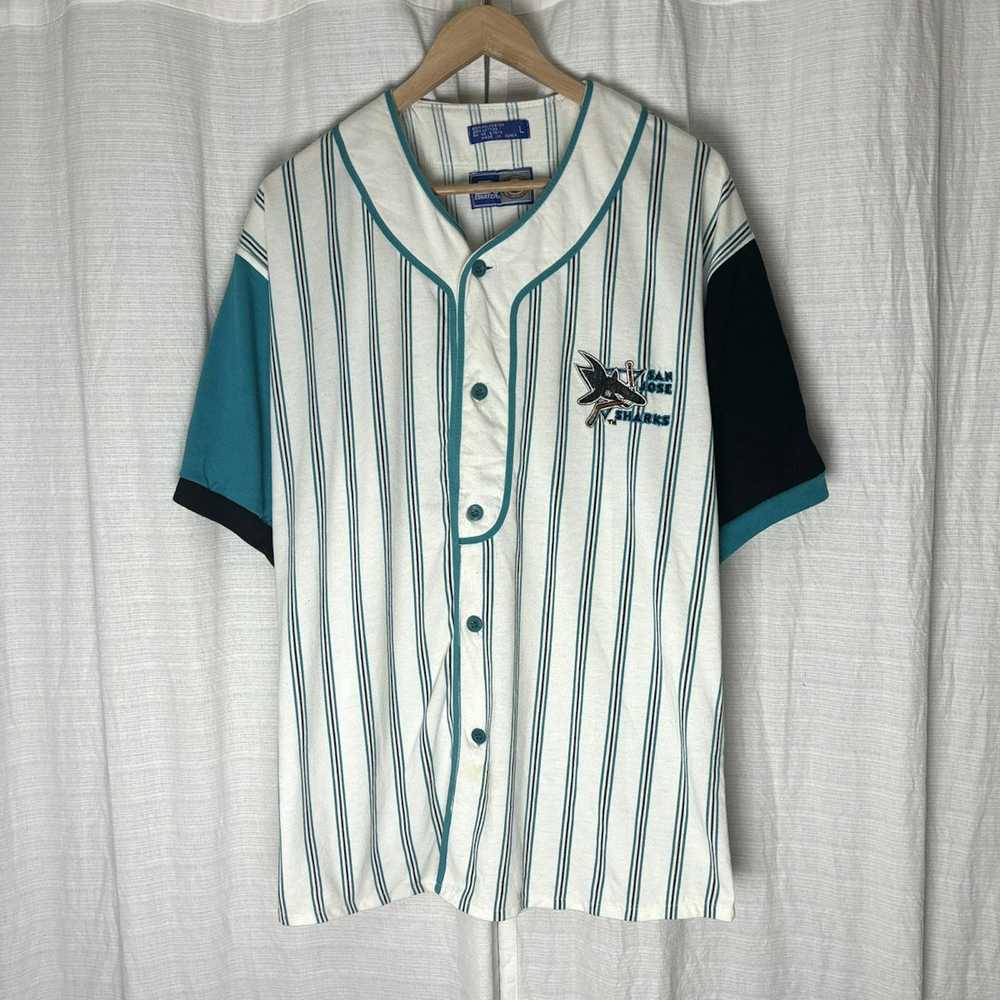 NHL × Starter × Vintage Vintage San Jose Sharks B… - image 1