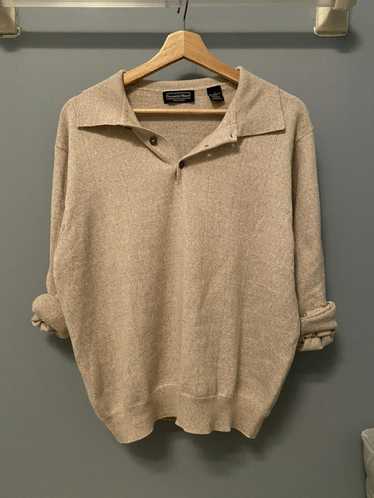 Vintage vintage merino wool collared sweater