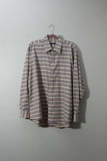 Burberry Burberry Plaid Button-down Shirt (XL) - image 1