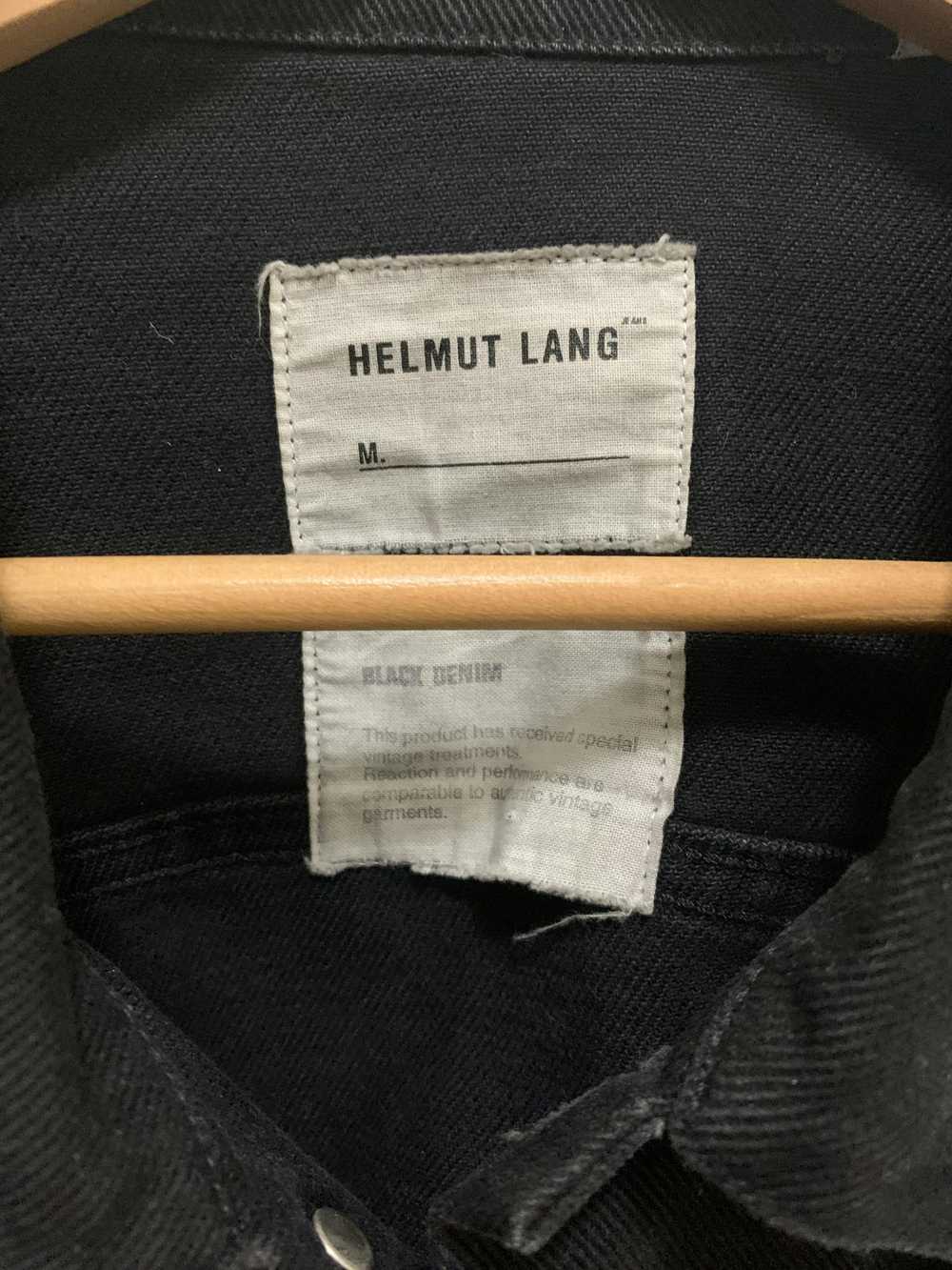 Helmut Lang Archive Sleeveless Denim Jacket Black - image 2