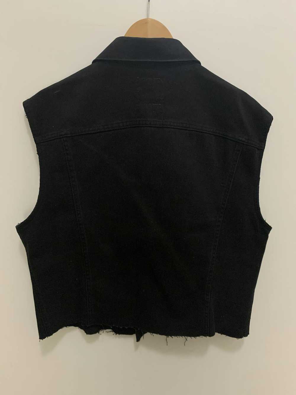 Helmut Lang Archive Sleeveless Denim Jacket Black - image 4