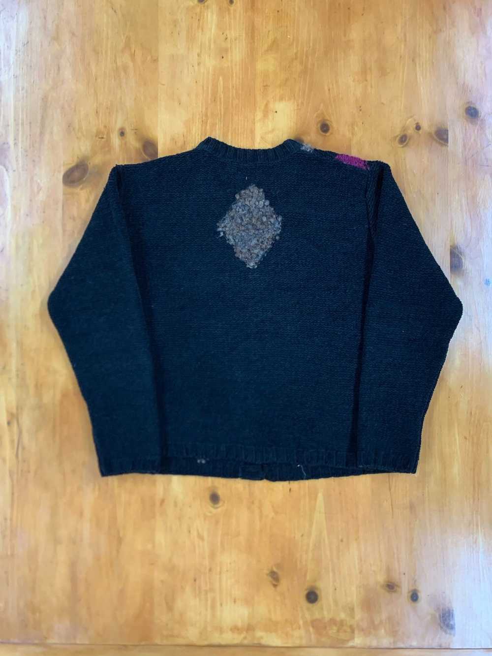 Coloured Cable Knit Sweater × Vintage Vintage Moh… - image 4