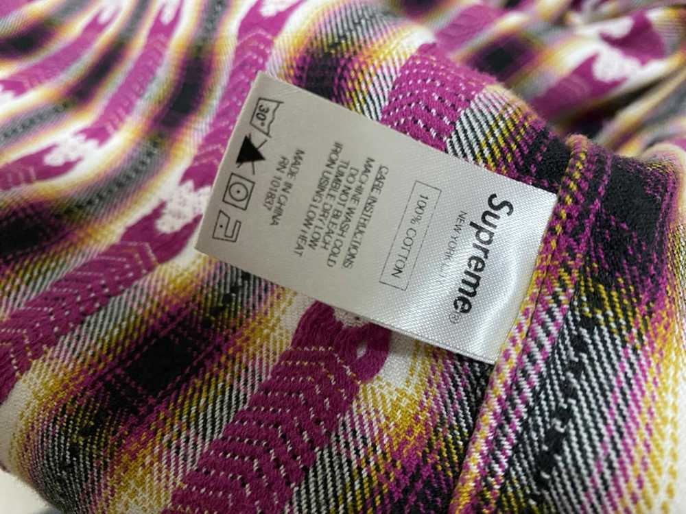 Supreme Rare supreme heart flannel shirt - image 6