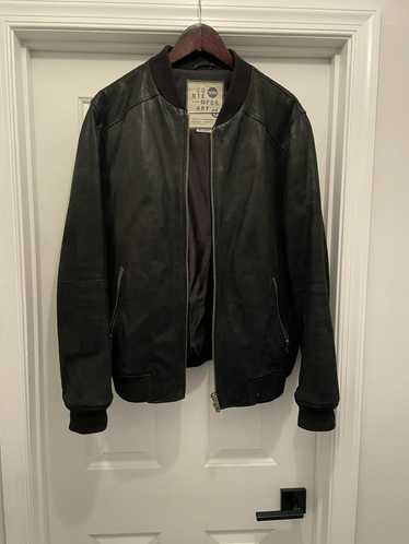 Vintage 100% leather/suede bomber