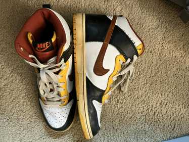 Nike Nike dunk high black orange blaze pro gold - image 1