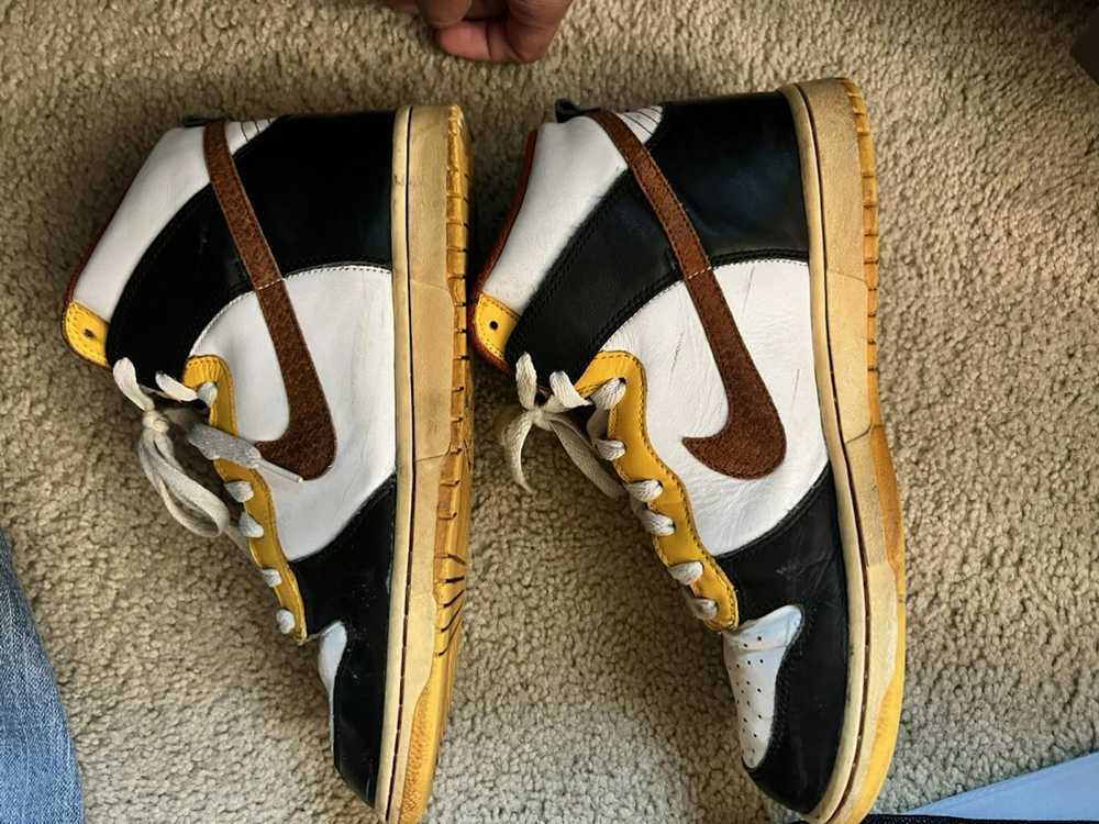 Nike Nike dunk high black orange blaze pro gold - image 3