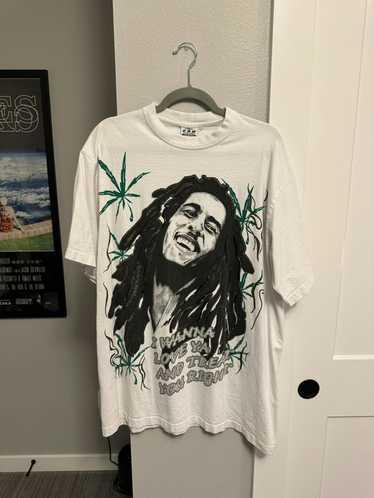 Bob Marley Men T-Shirt Medium White The Wailers Movement Of The Jah People  Tee