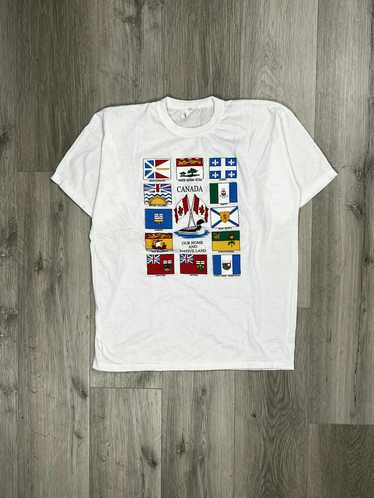 Vintage Canada Vintage 1990s Province Flags White 