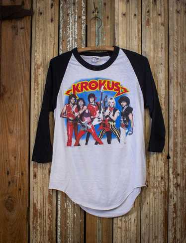 Band Tees × Vintage 1984 Krokus Rock The Nation Ra