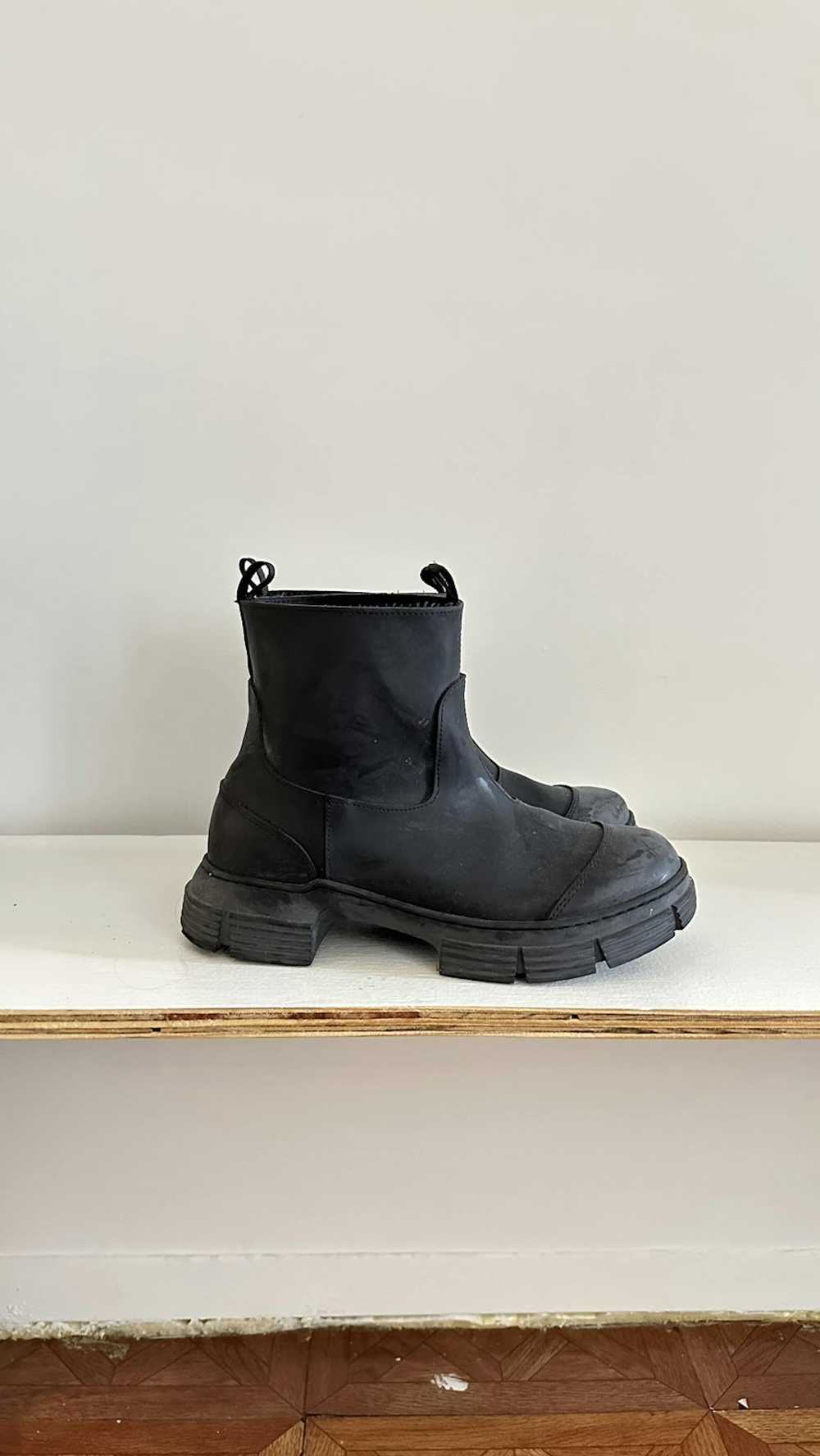 Ganni Ganni Recycled Rubber City Ankle Boots - image 4
