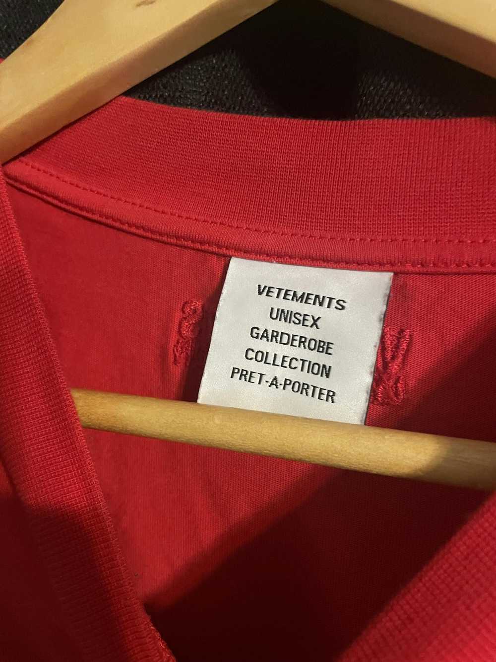 Vetements Red Crystal Logo T-shirt *SOLD* - image 4