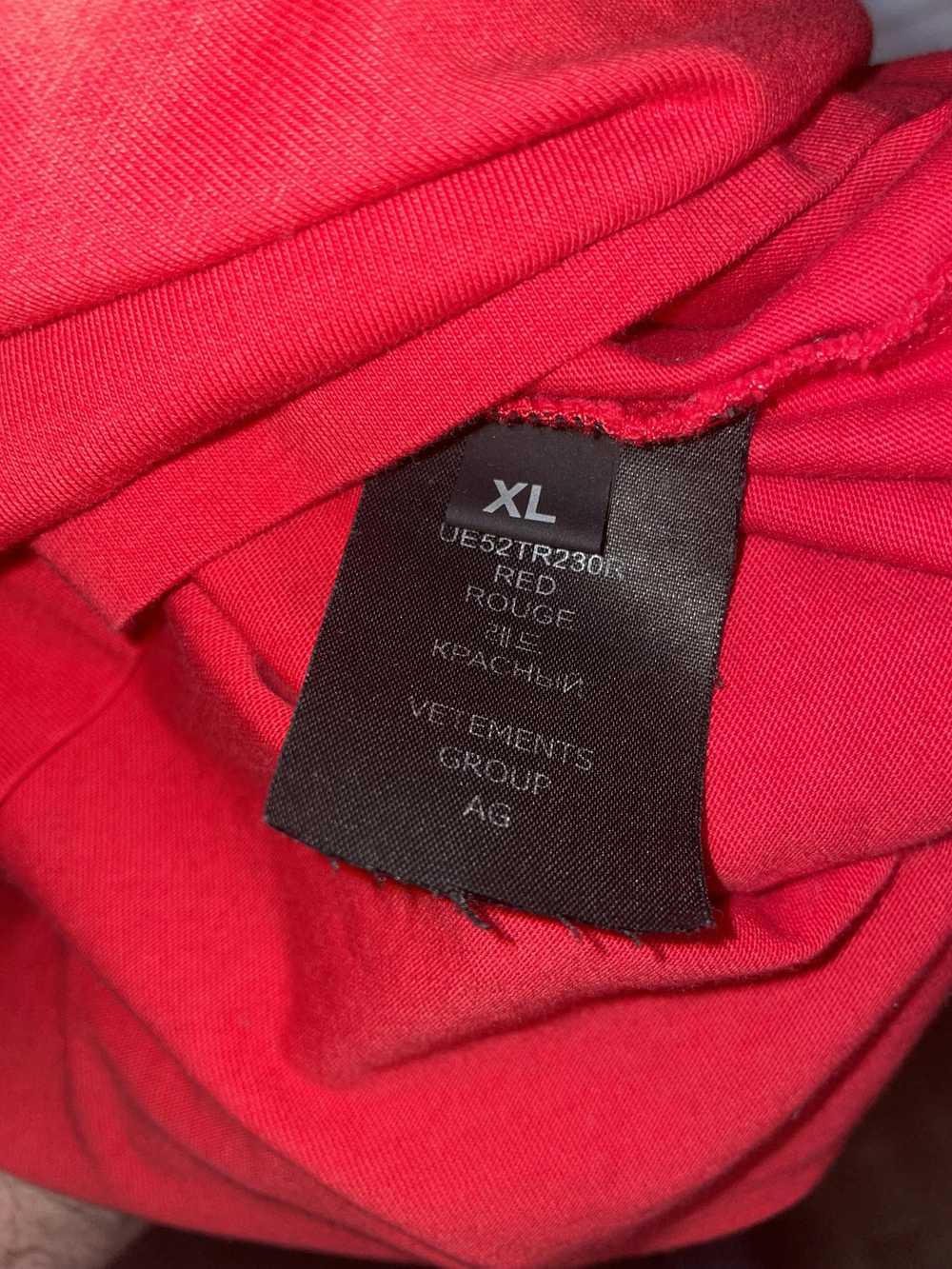 Vetements Red Crystal Logo T-shirt *SOLD* - image 5