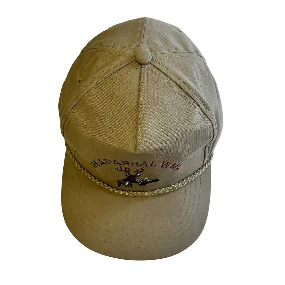 Unkwn 80’s Yupoong Khaki TRUCKER Hat CHAPARRAL WM… - image 10