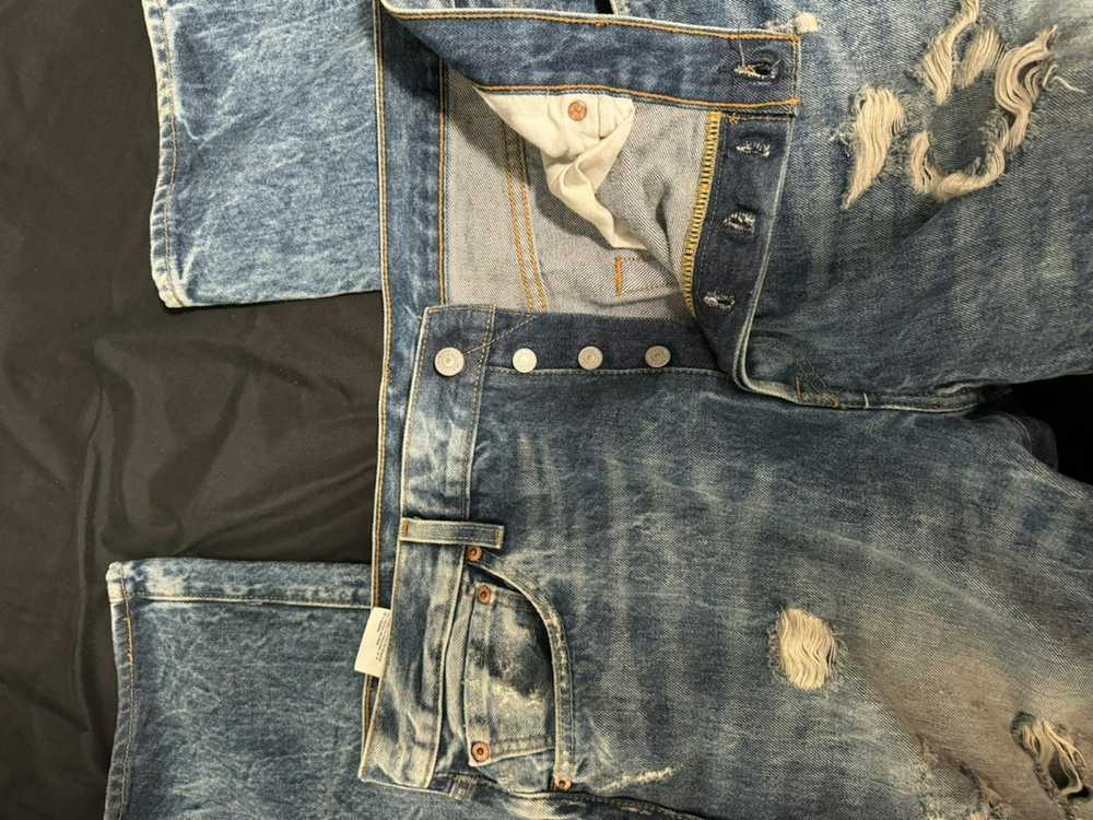 Levi's Levi’s 501 Distressed Denim Jeans 36x30 - image 4
