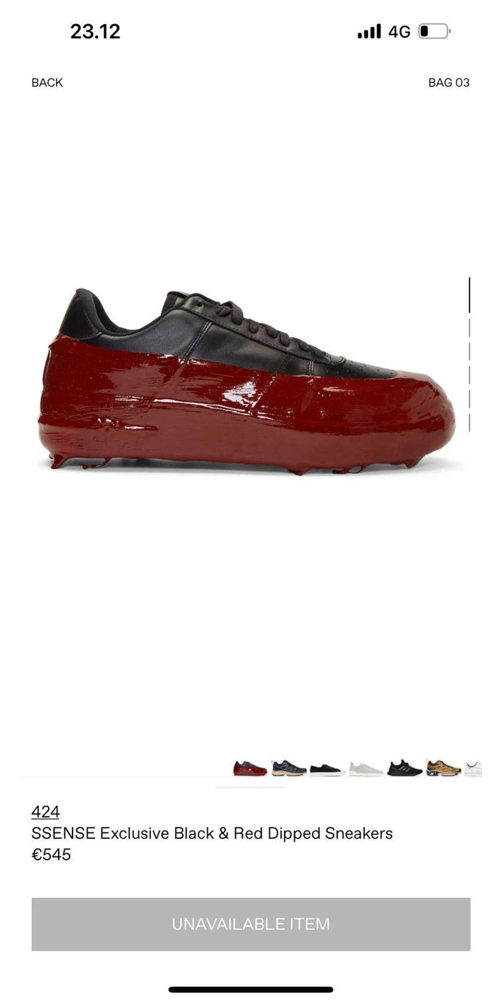 424 On Fairfax Black & Red Sneakers - image 9