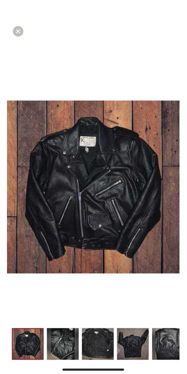 Vintage Vintage Genuine Leather Moto Jacket