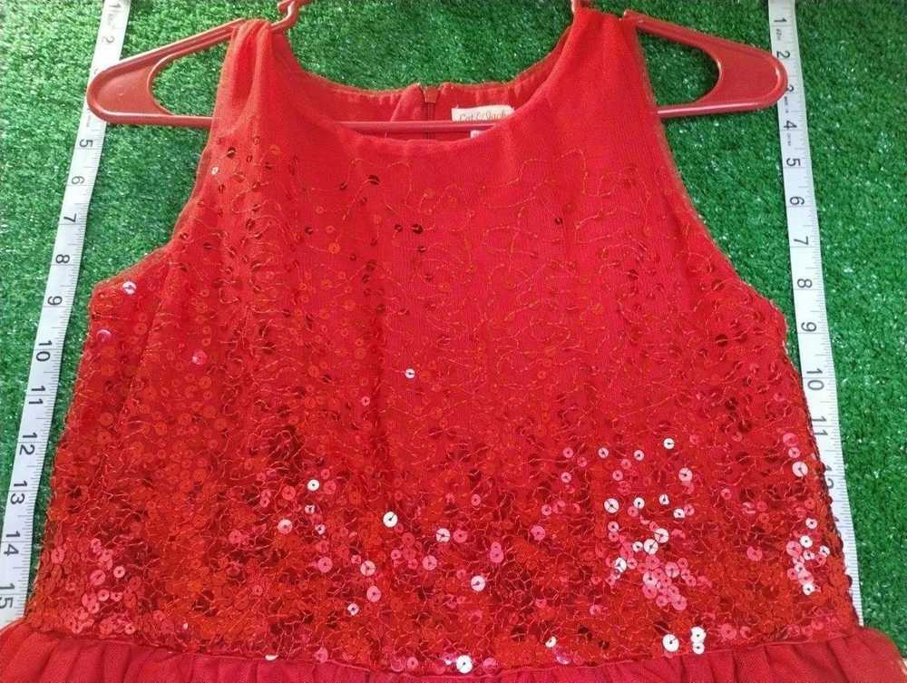 Designer Cat & Jack Junior Red Dress b6 sz XL 14/… - image 2