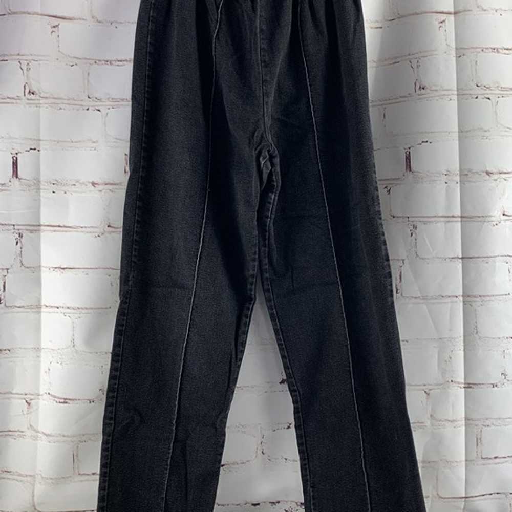 Vicki Wayne's Black Elastic Waist Pull On Jeans 1… - image 2