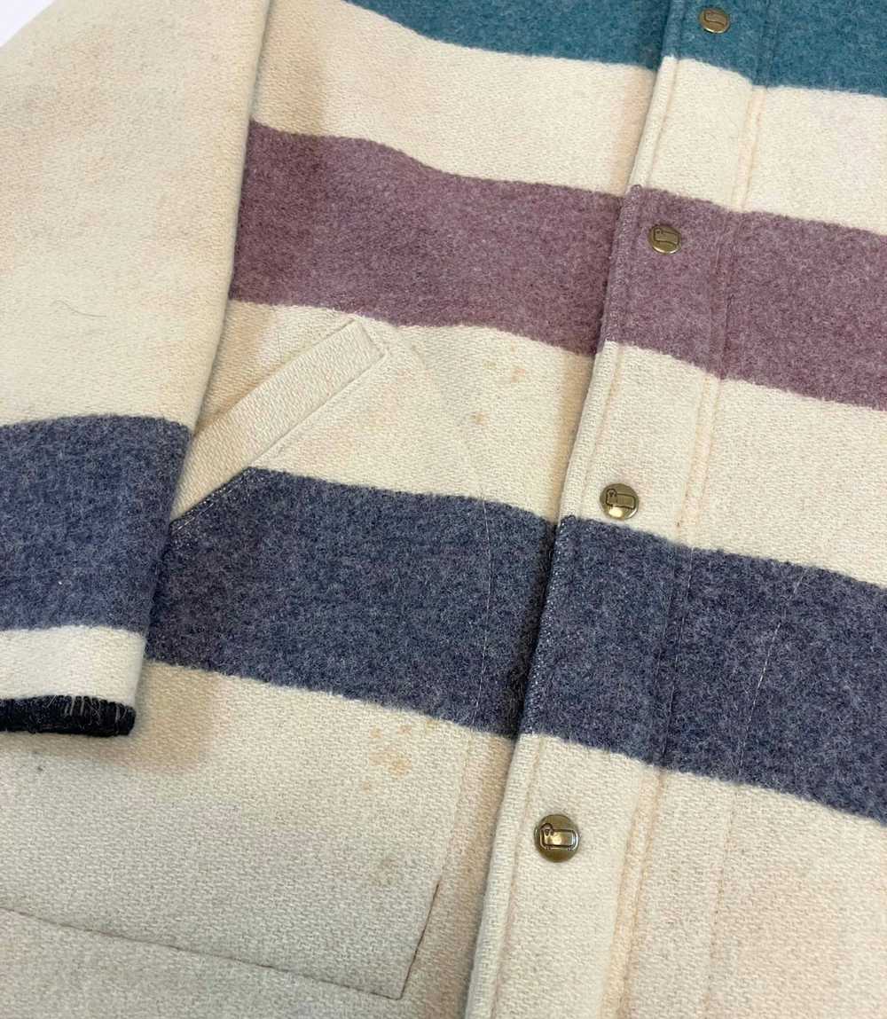 Vintage × Woolrich Woolen Mills 70’s Striped Blan… - image 2