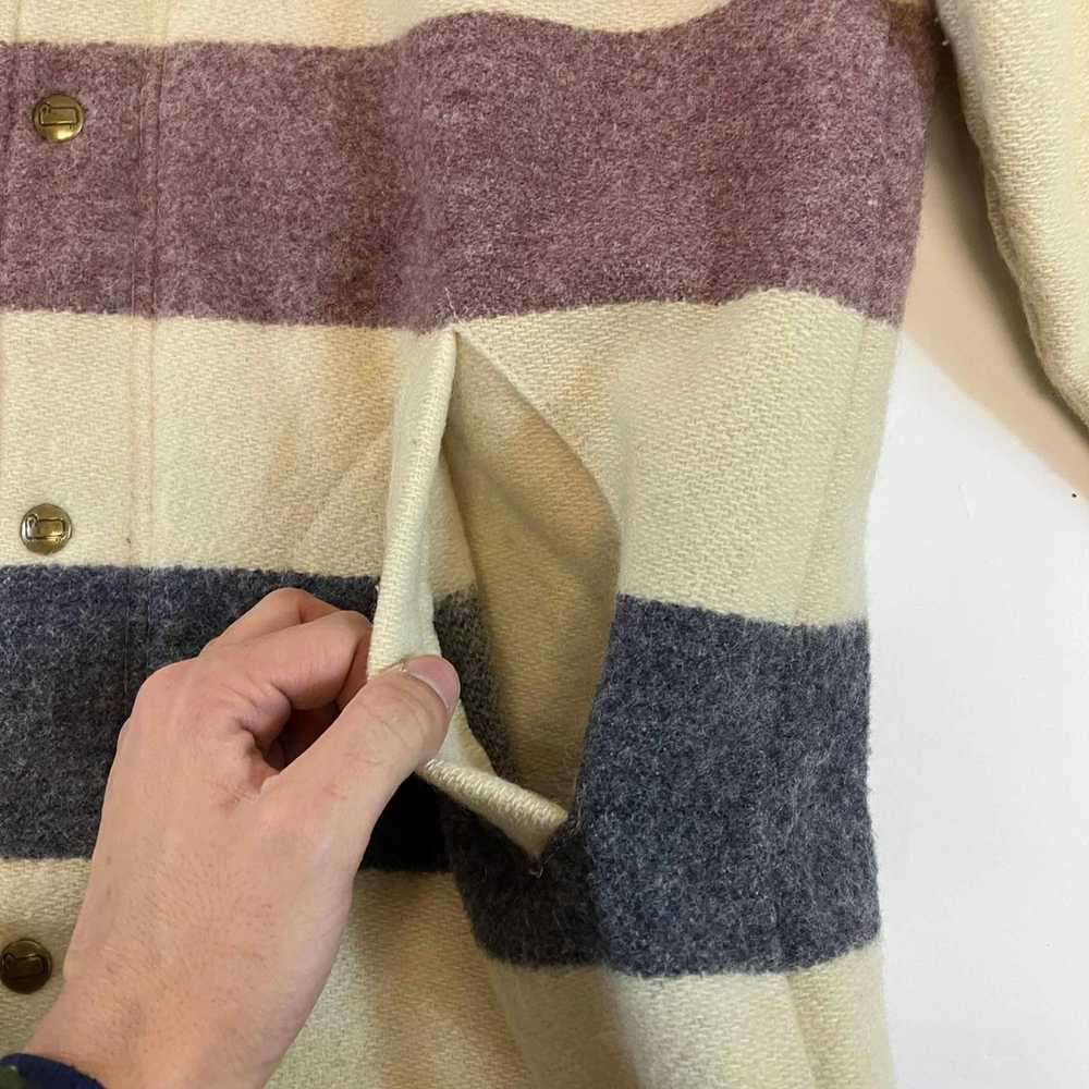 Vintage × Woolrich Woolen Mills 70’s Striped Blan… - image 4