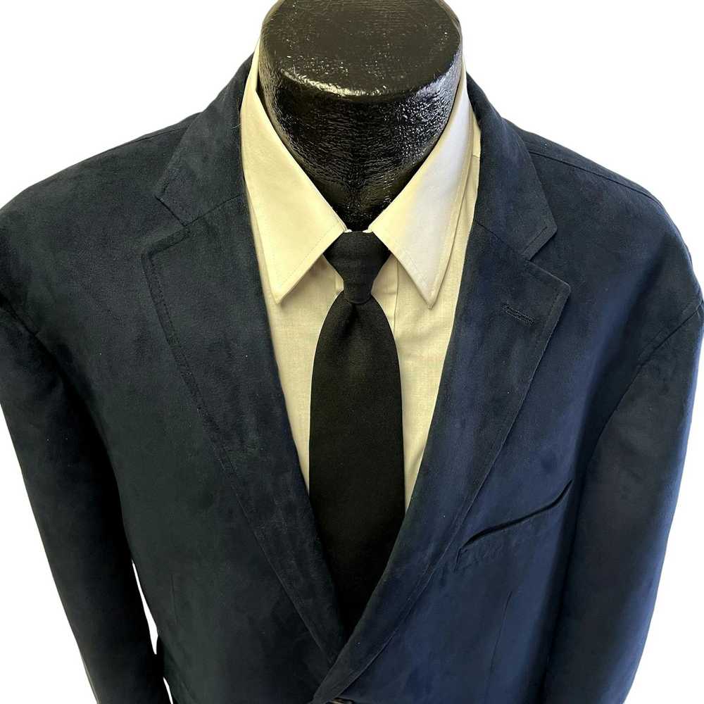 Alan Flusser Alan Flusser Blue Sport Coat Unstruc… - image 2