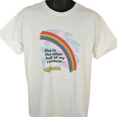 Vintage Vintage Rainbow T Shirt Mens Size Large Y… - image 1