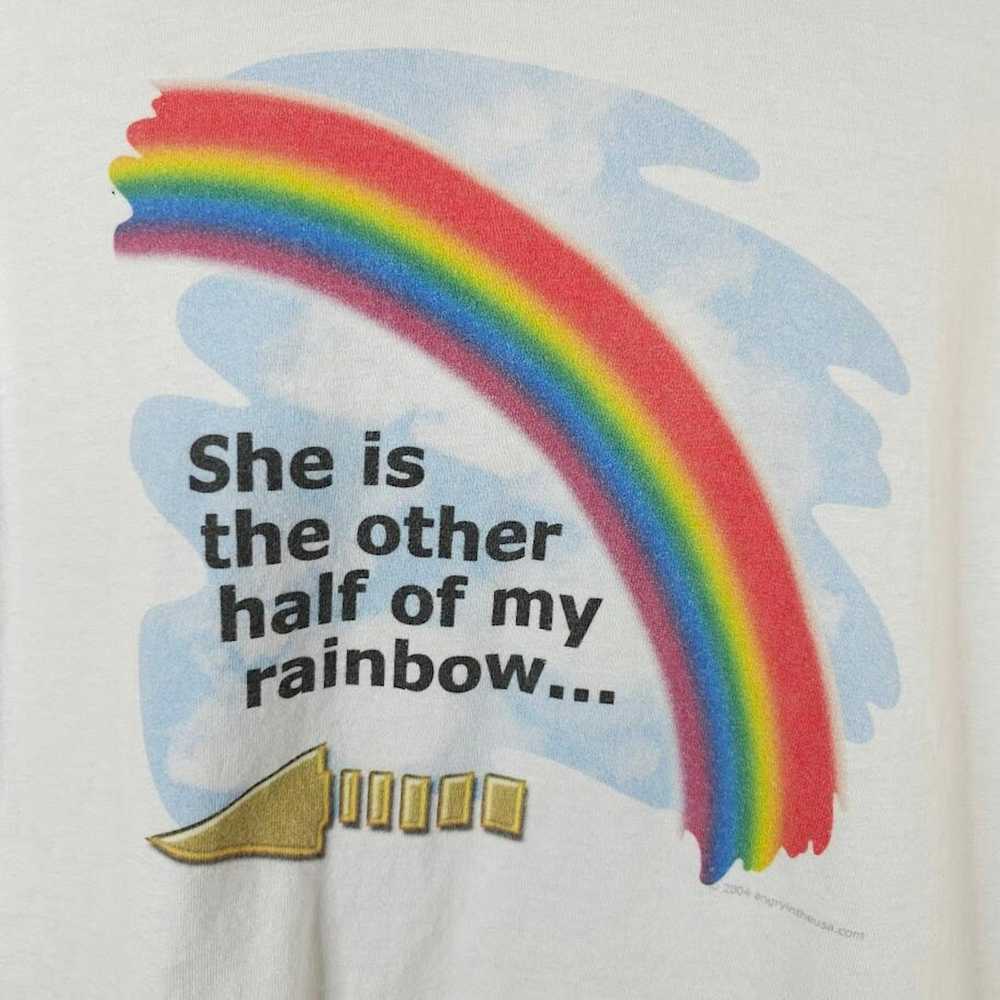 Vintage Vintage Rainbow T Shirt Mens Size Large Y… - image 2