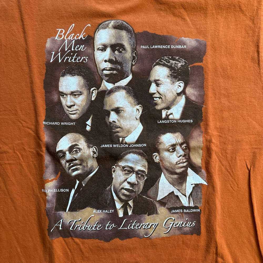 Gildan Black Men Writers Double Stitch T-Shirt - image 2