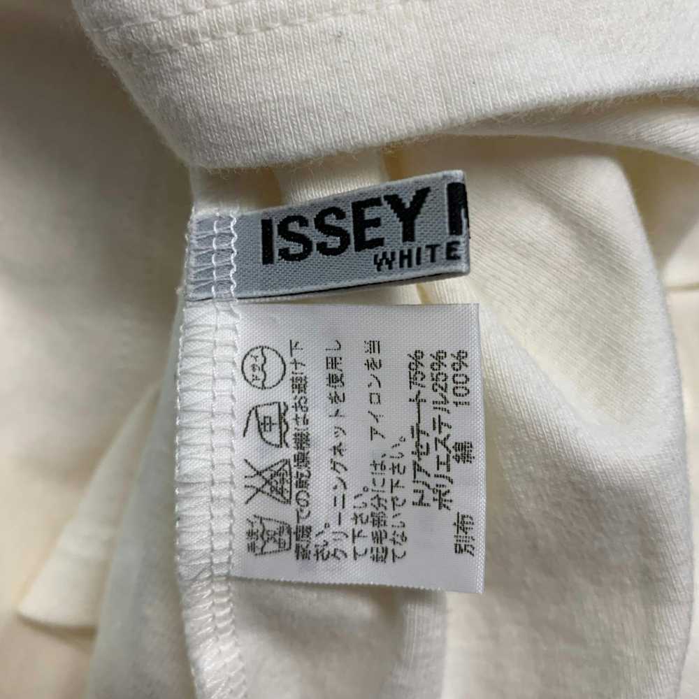 Issey Miyake Cream Acetate Polyester Mock Neck Ca… - image 5