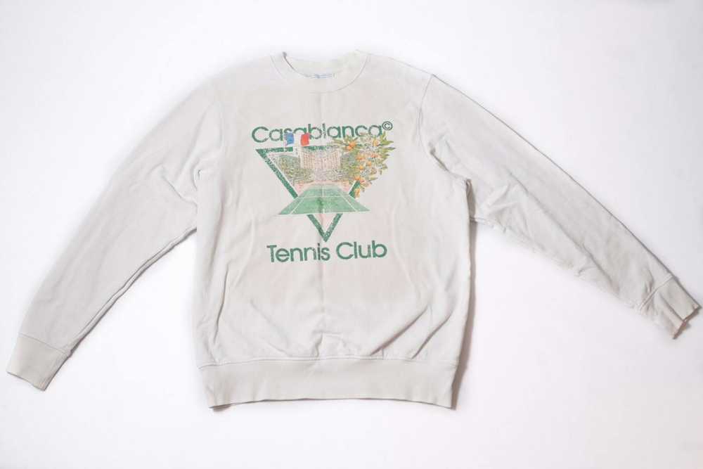 Casablanca casablanca tennis logo sweatshirt - image 1