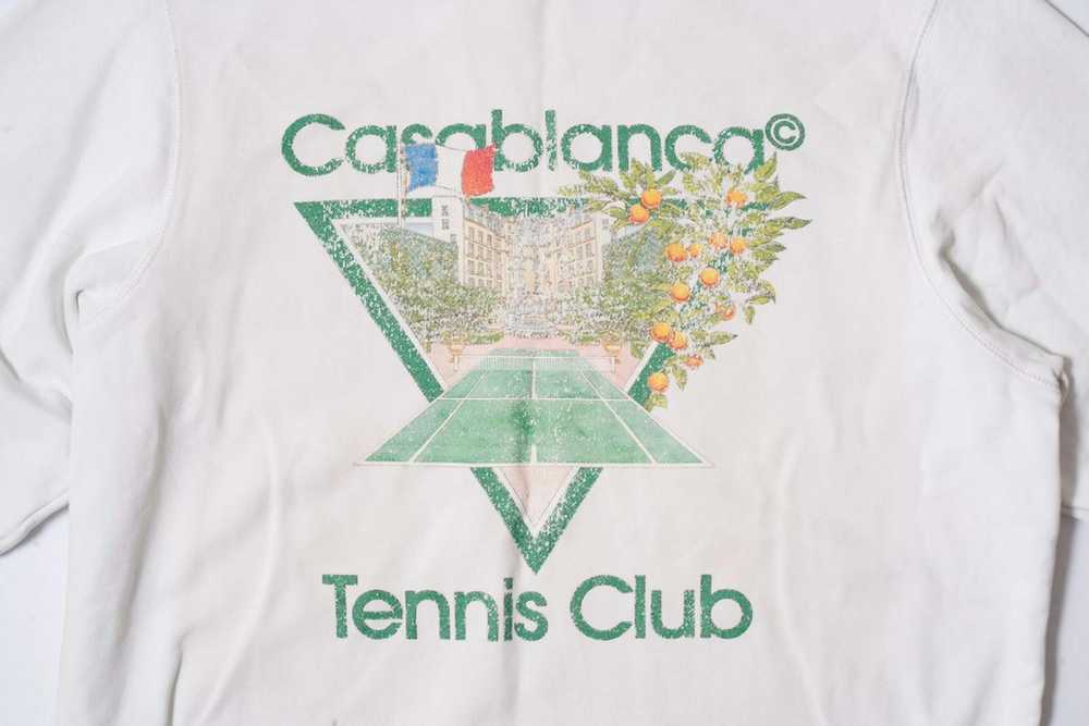 Casablanca casablanca tennis logo sweatshirt - image 2