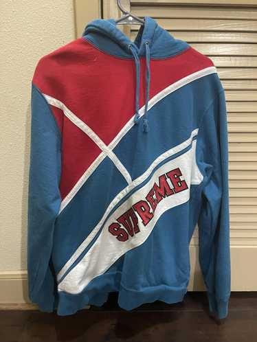 Supreme diagonal hooded discount sweatshirt