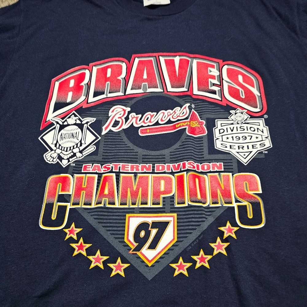 Vintage 1997 Atlantic Braves champion shirt - image 2