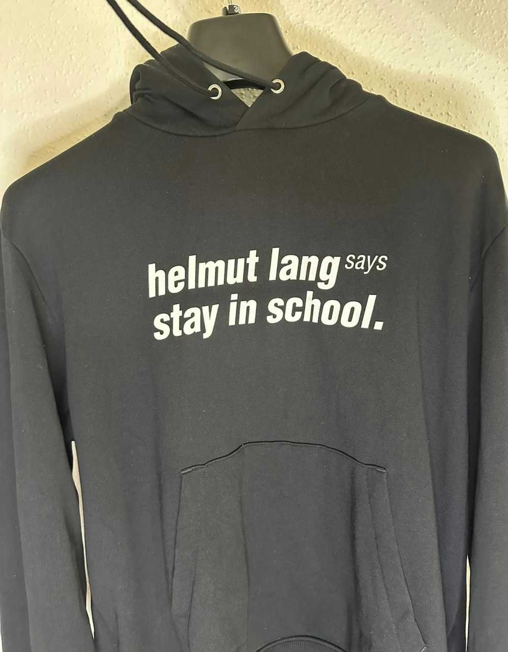 Helmut Lang Helmut Lang "Stay In school" hoodie - image 2