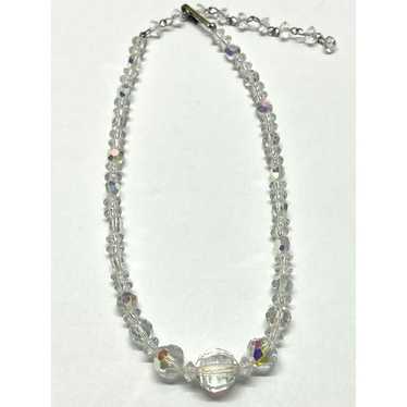 Vintage Vintage crystal beaded necklace - image 1