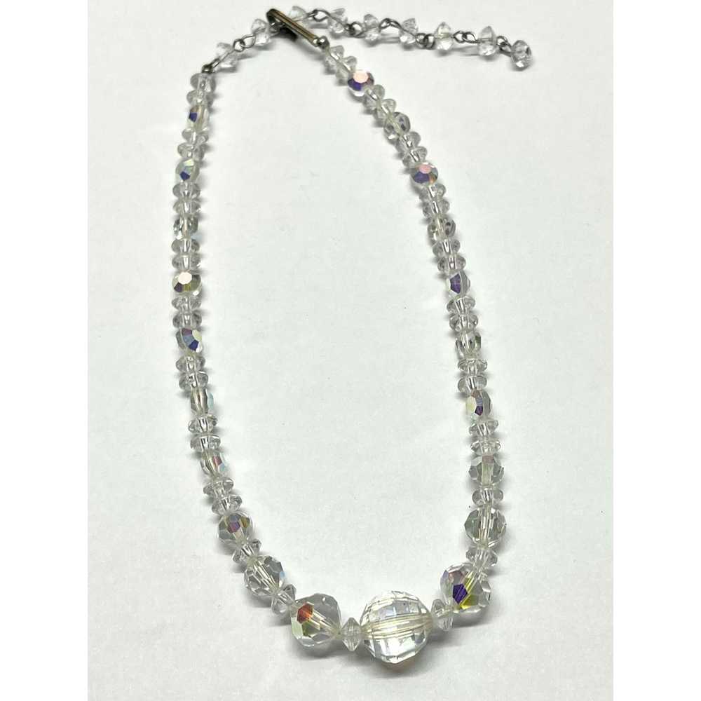 Vintage Vintage crystal beaded necklace - image 2