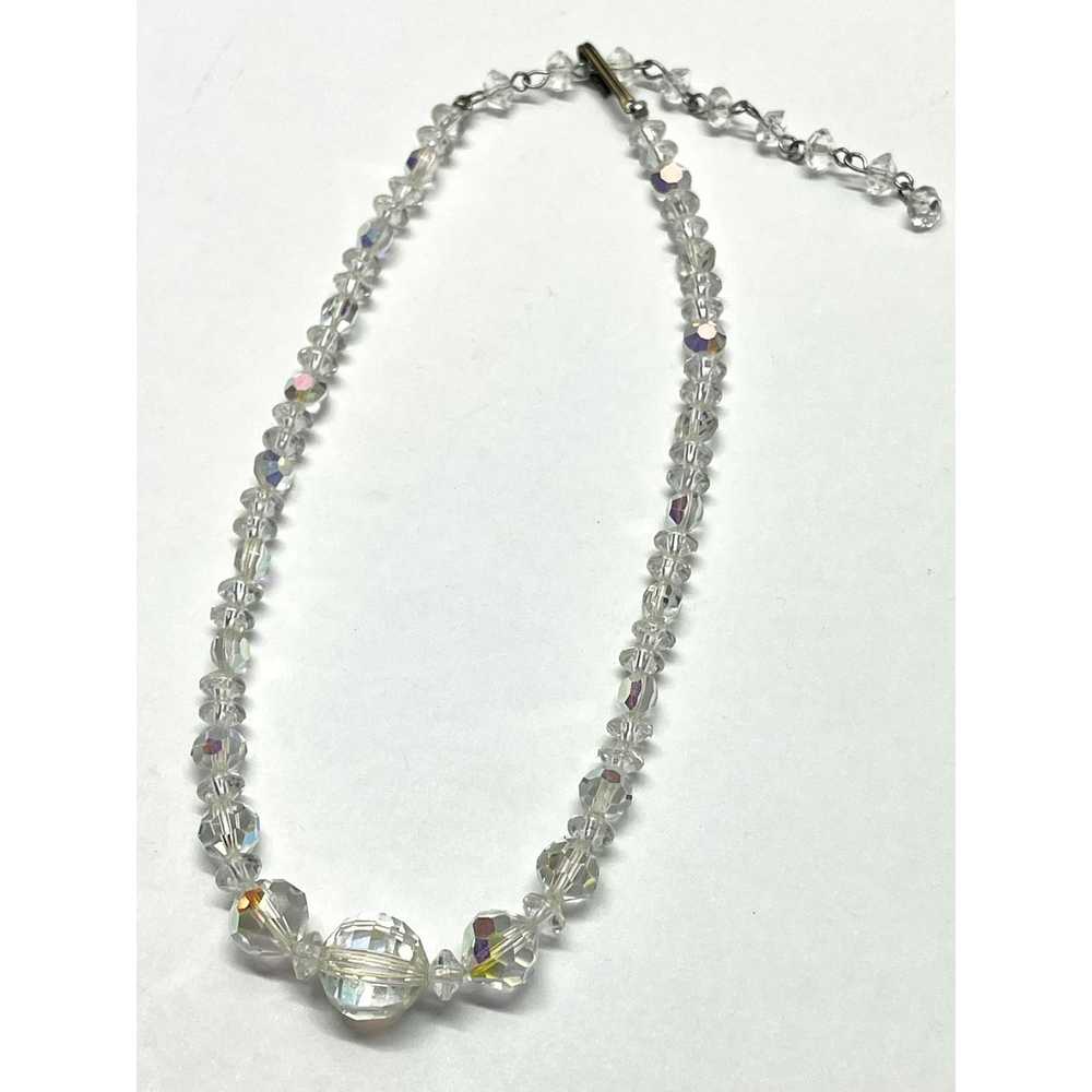 Vintage Vintage crystal beaded necklace - image 3