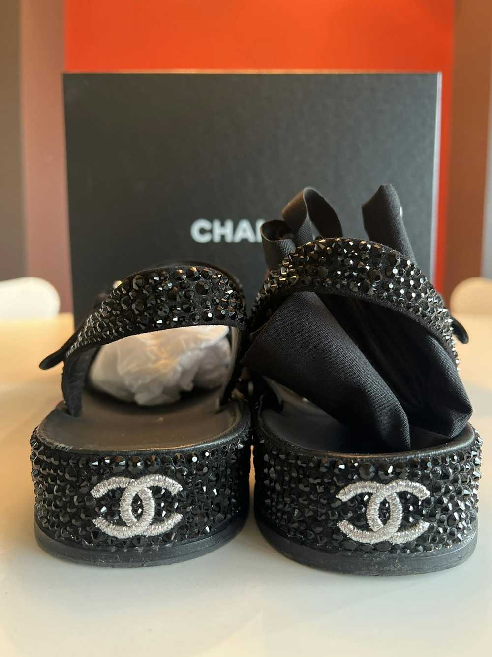 Chanel Chanel Swarovski sandals limited edition - image 10