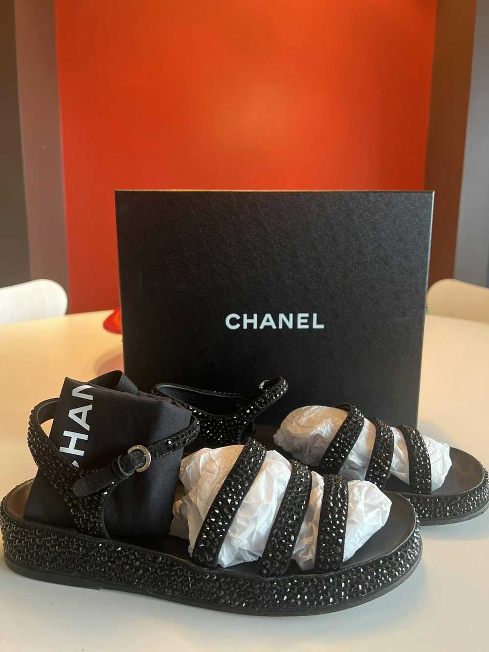 Chanel Chanel Swarovski sandals limited edition - image 2