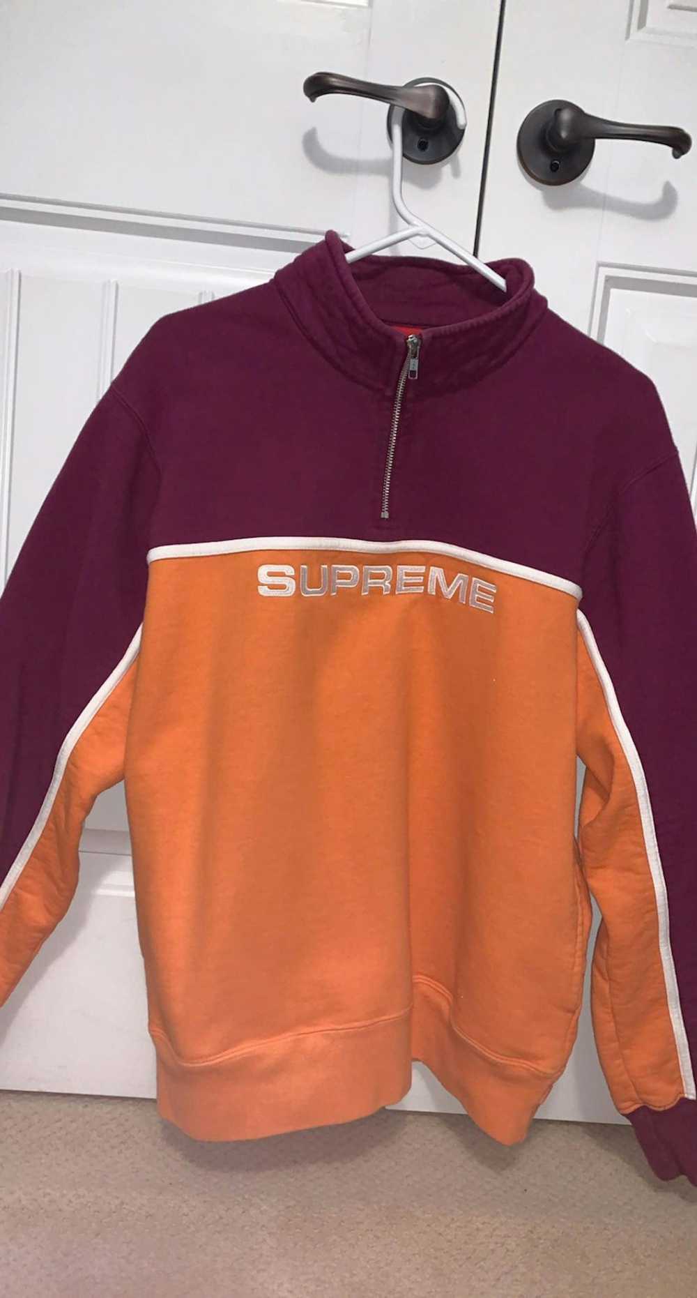 Supreme 2-Tone Half Zip Sweatshirt - image 2