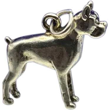 925 Sterling Boxer Dog Charm, 5.3 Grams - image 1