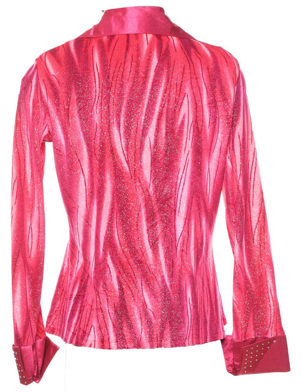 Pink Sparkly Y2K Diamanté Detail Evening Jacket -… - image 2