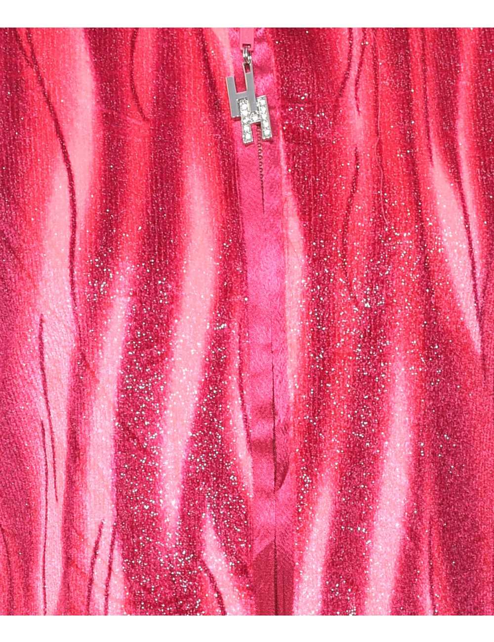 Pink Sparkly Y2K Diamanté Detail Evening Jacket -… - image 3