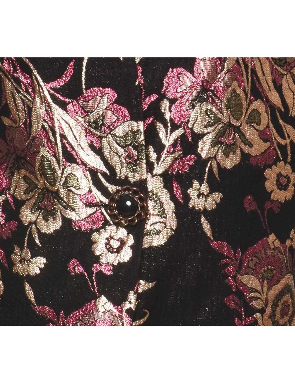Lurex Thread Pattern 1980s Sparkly Evening Jacket… - image 3