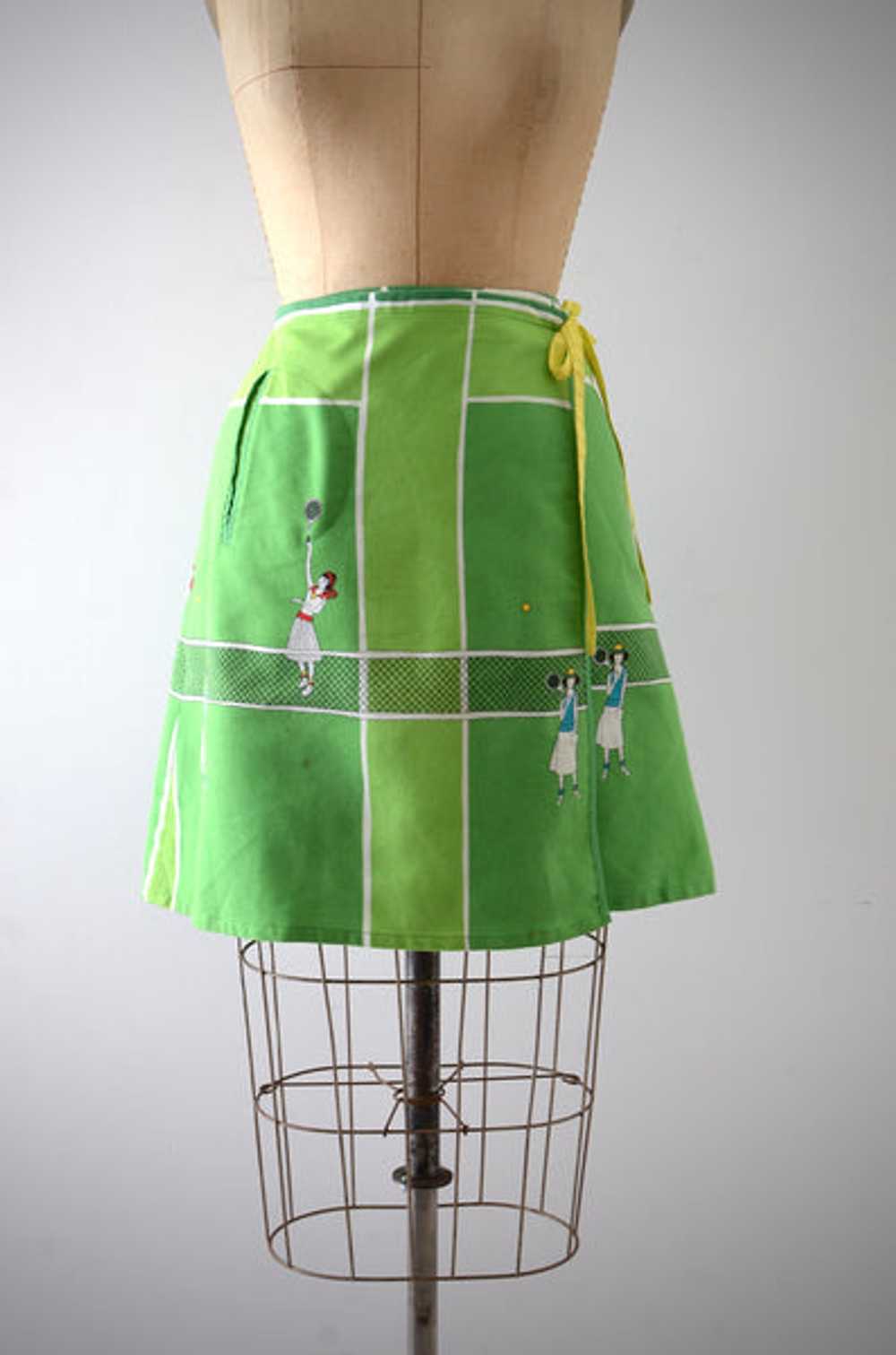 Vintage 90s Mini Wrap Skirt - image 1