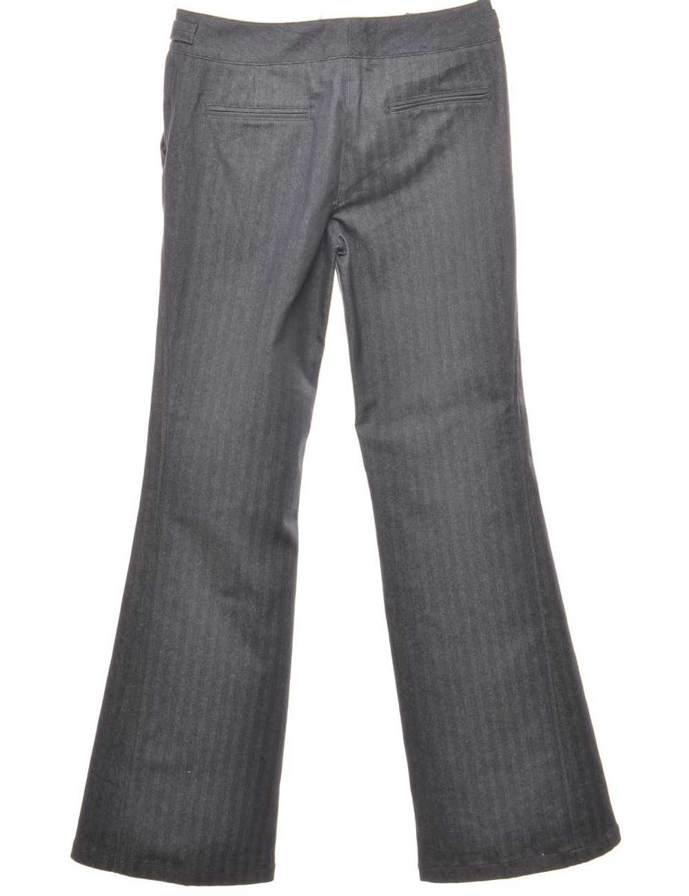 Grey Striped Flared Jeans - W32 L34 - image 2